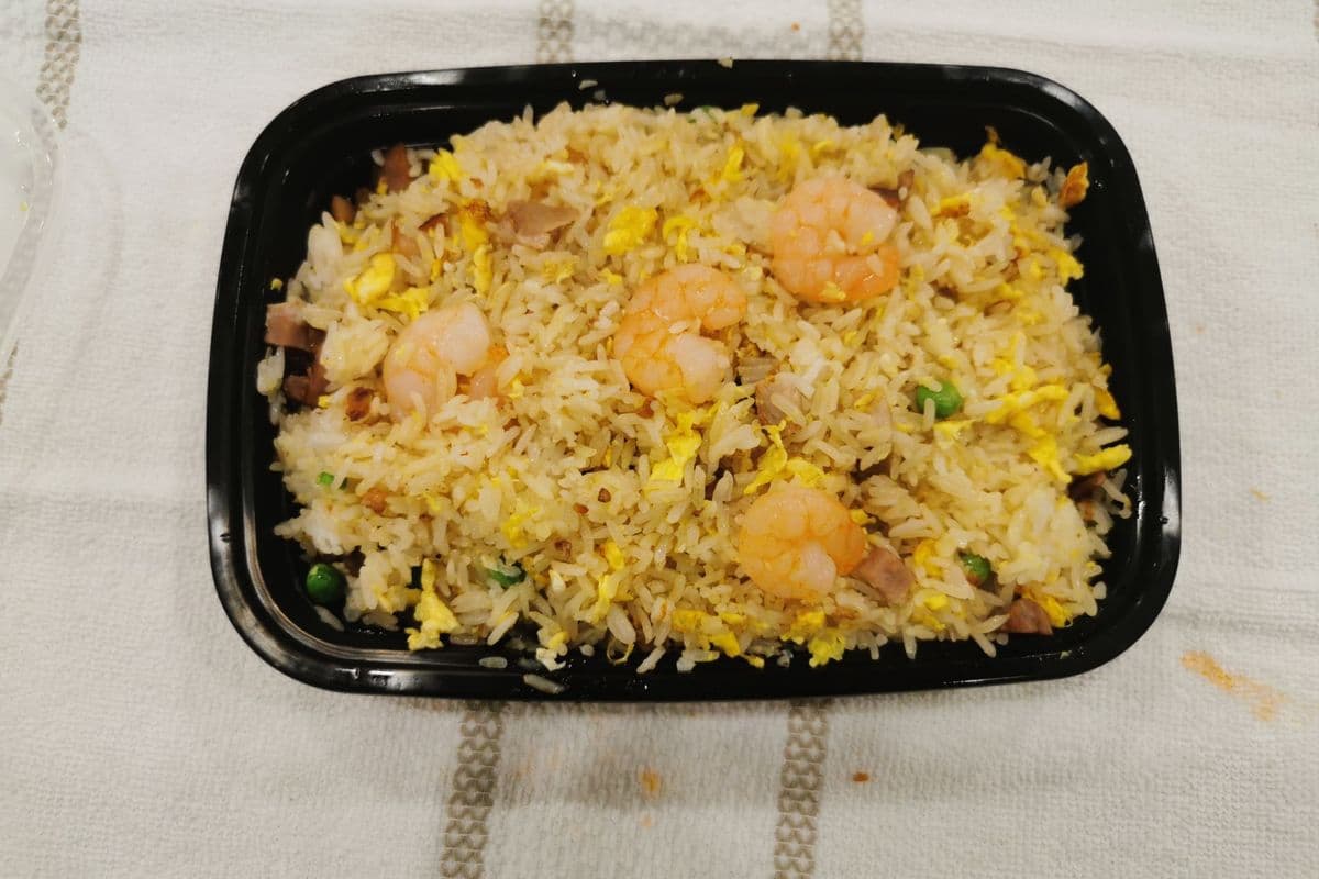 154. Shrimp with BBQ Pork Fried Rice 扬州炒饭