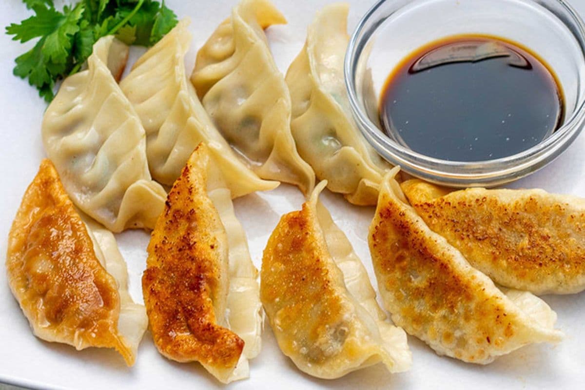 Salmon Gyoza