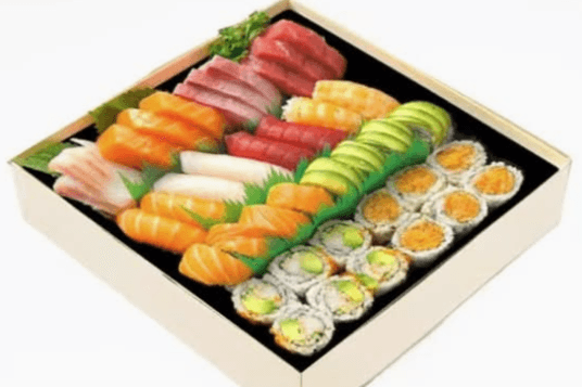 254 Party Tray D- Sashimi Sushi and Rolls (40 pcs)