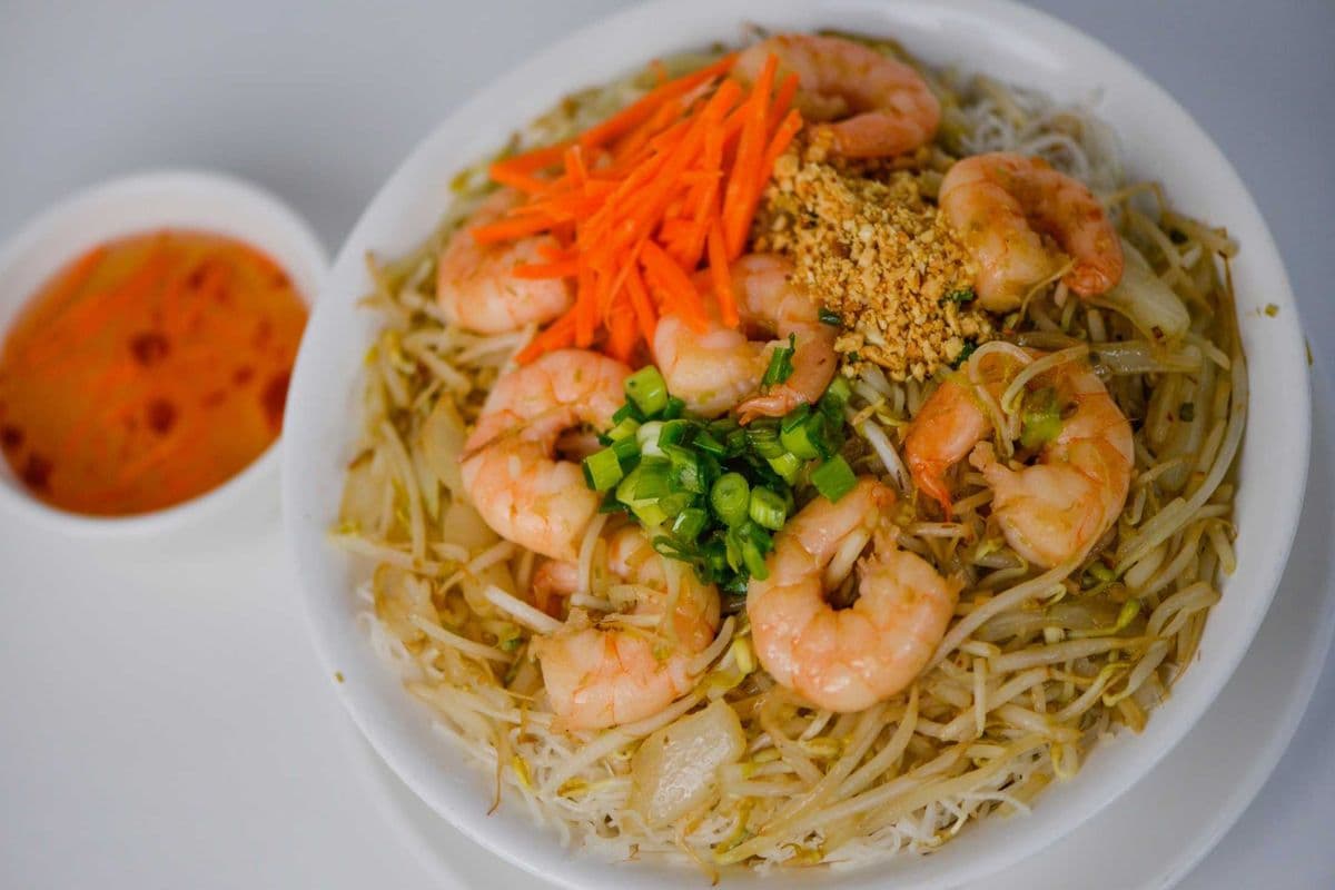 45. Vermicelli with Lemongrass Prawns - Bun Tom Xao Xa