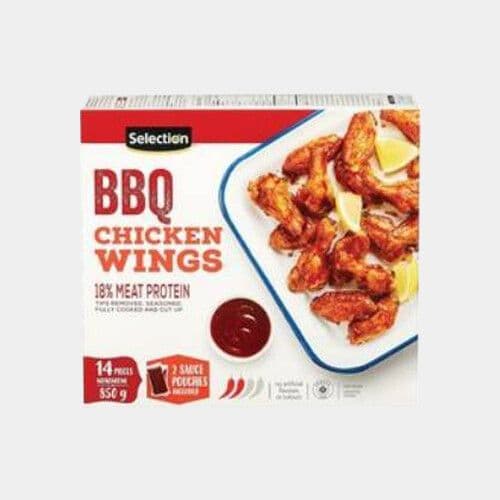 Selection BBQ ailes de poulet congelés (650g) / Selection Frozen BBQ Chicken Wings (650g)
