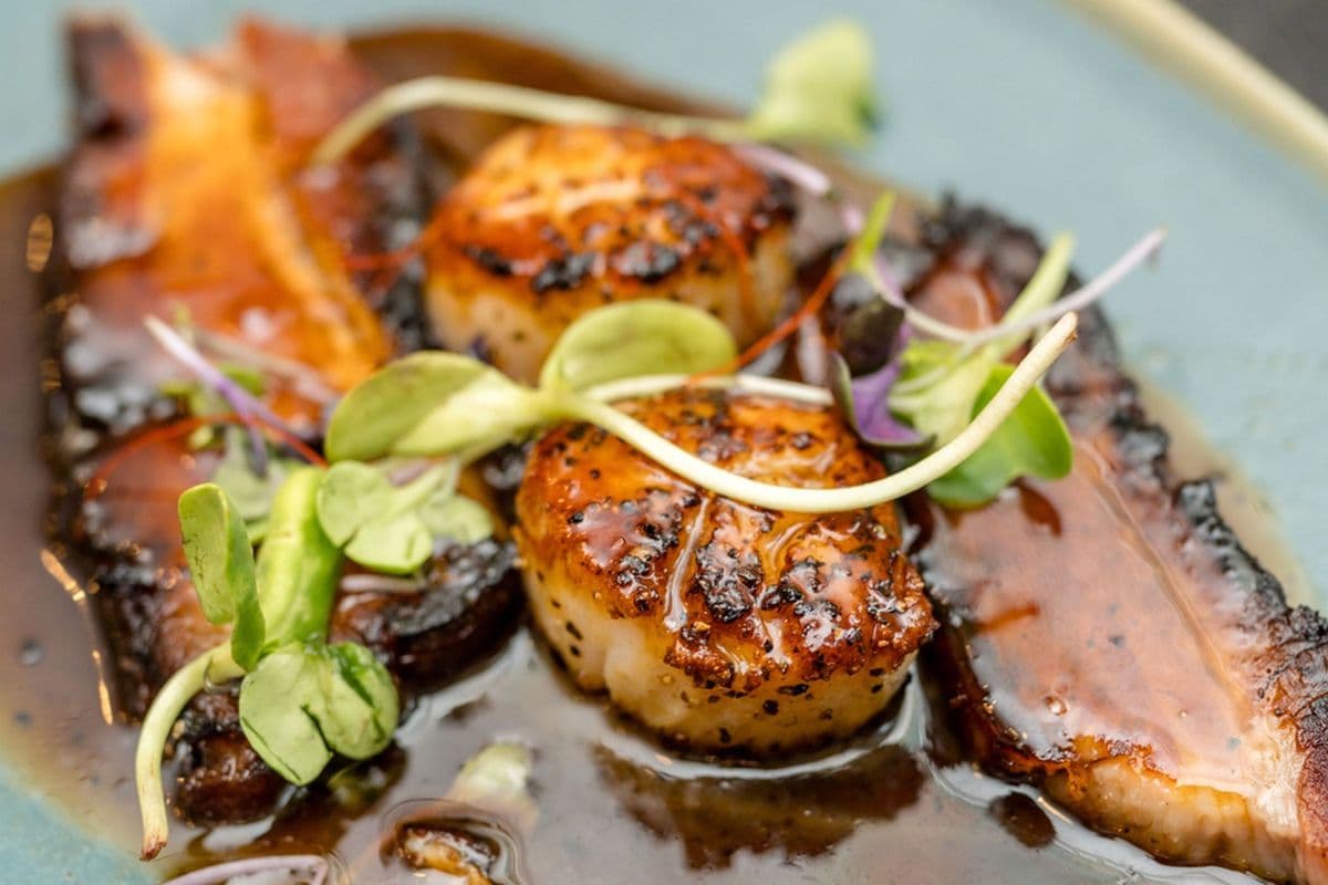 Scallops + Pork Belly