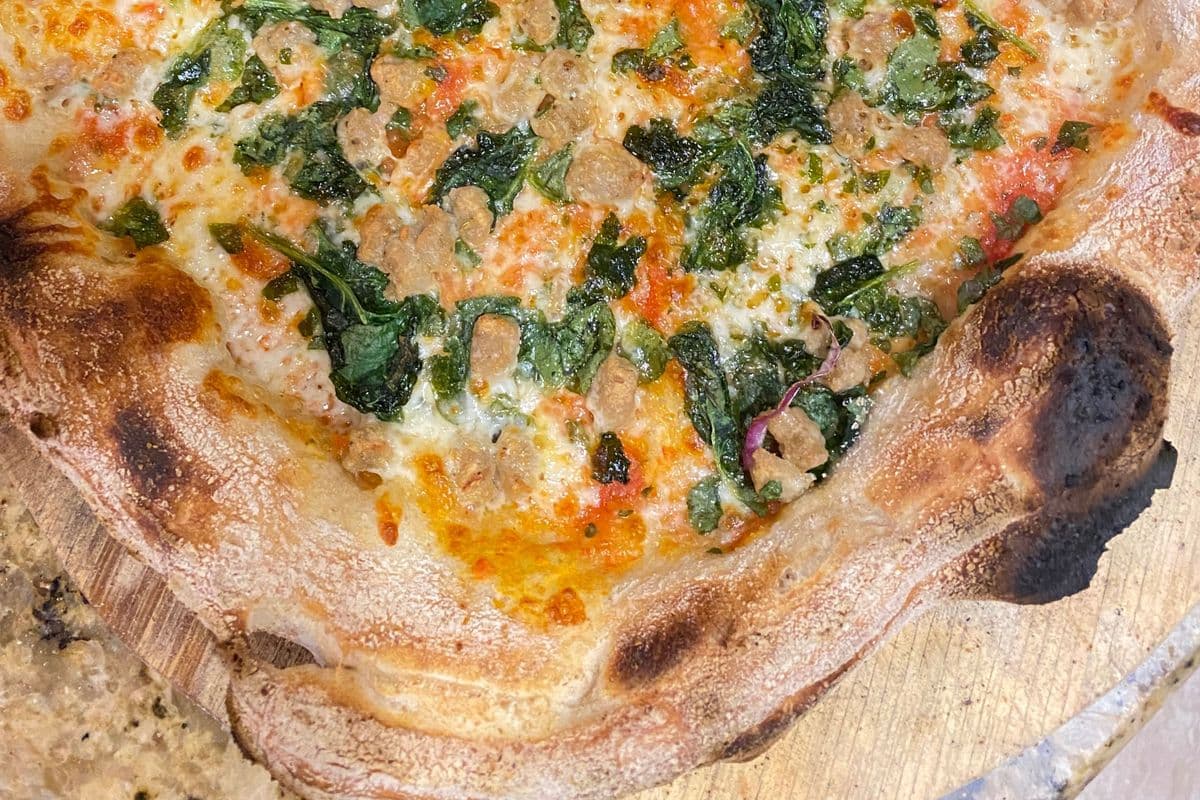 16. Rapini and Sausage Pizza