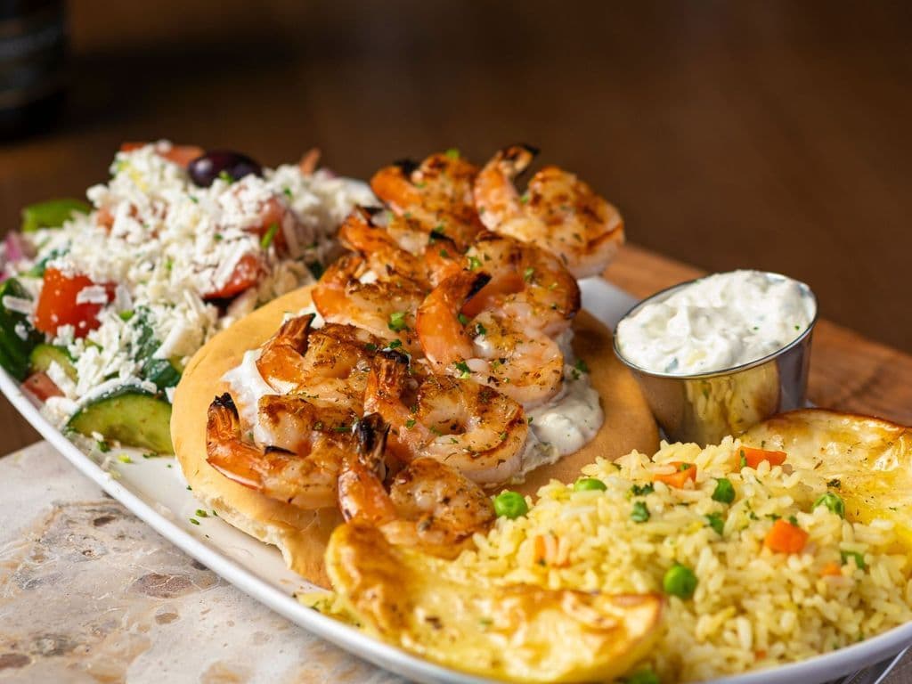 Prawn Souvlaki