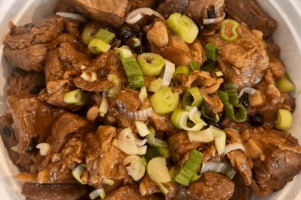 Dry Garlic Spareribs with Black Beans