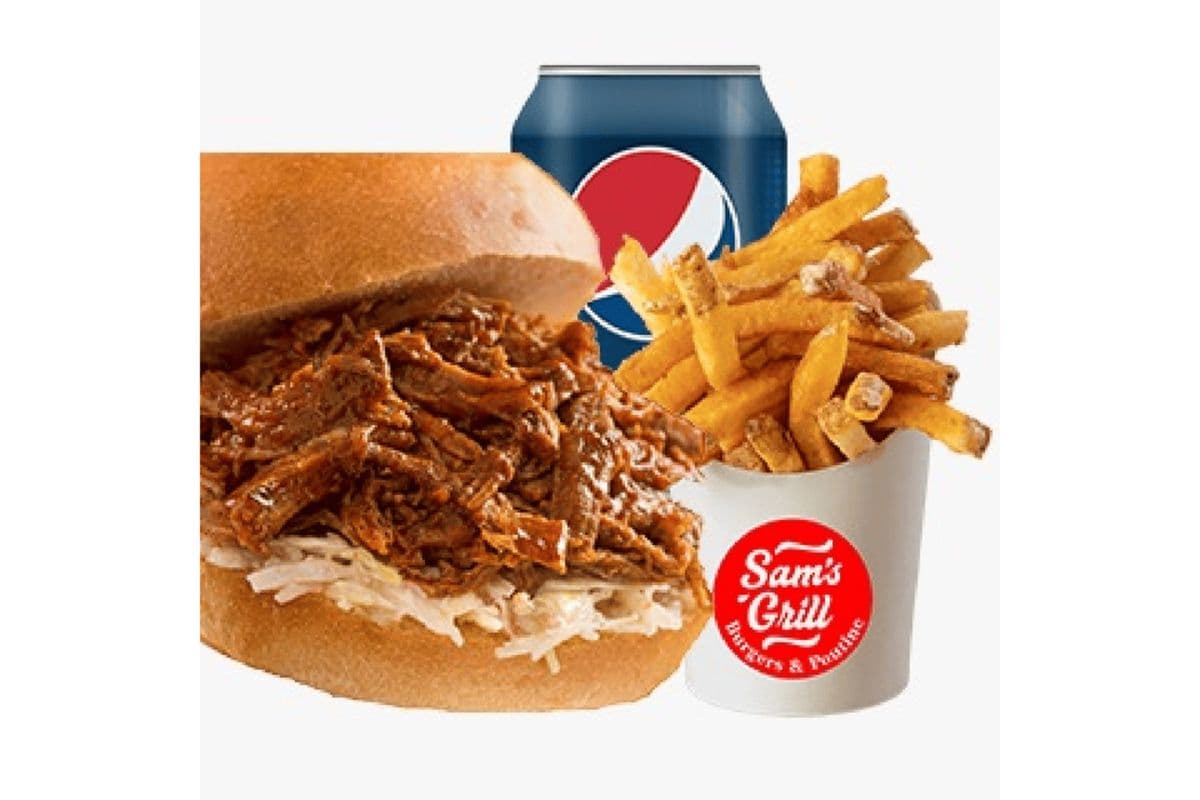 Pulled Pork on Bun Fries Combo