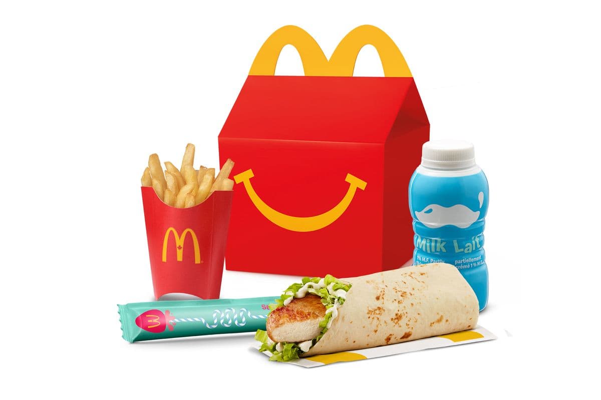 Happy Meal Grilled Chicken Snack Wrap with Mini Fries [370-480 Cals]