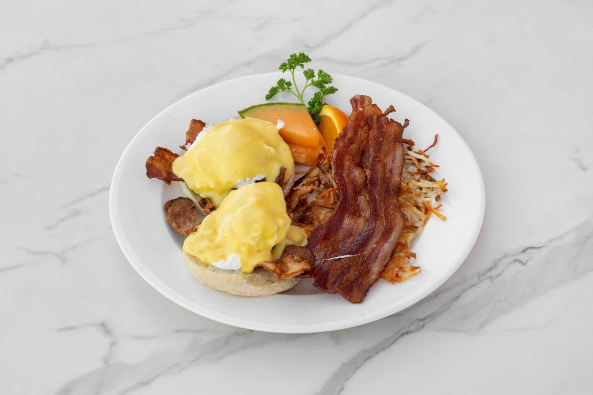 Ham, Bacon or Sausage Benedict