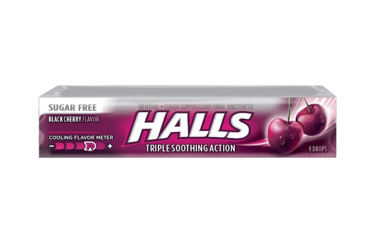 Halls Sugar Free Black Cherry (9 pk)