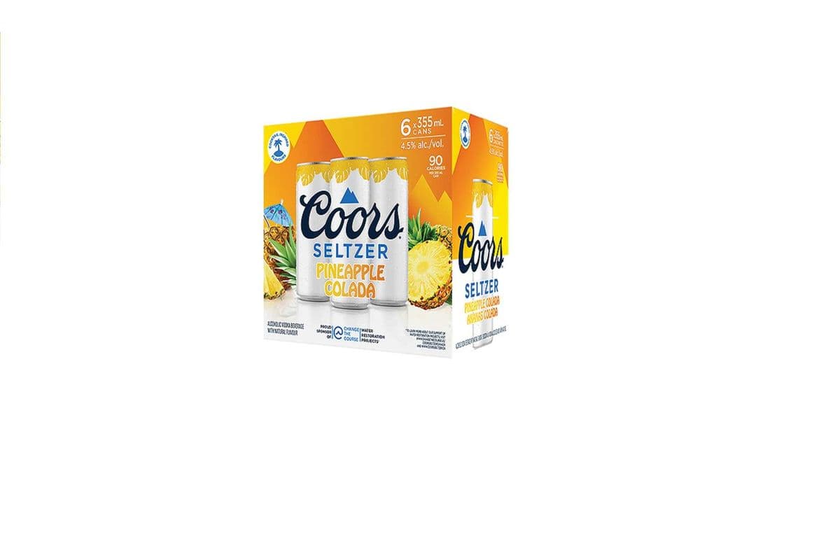 112170 - COORS SELTZER PINEAPPLE COLADA (6 x 355ml)