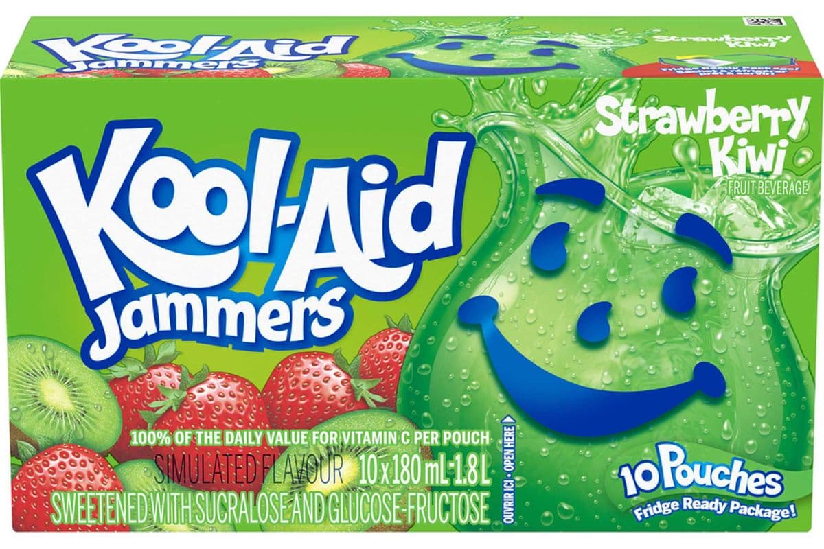 Kool-Aid - Strawberry kiwi - 10 Pouchesx180ml
