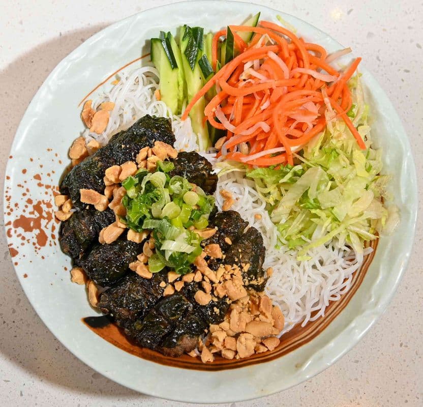 V6. Vermicelli with Grilled Betel Leaf Beef