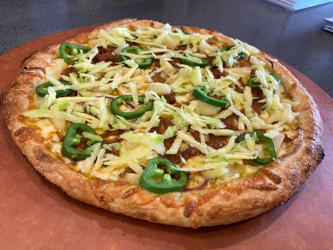 Pulled Pork and Mango Pizza