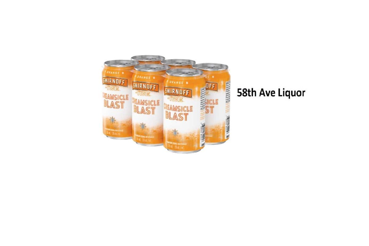 SMIRNOFF VODKA & SODA CREAMSICLE BLAST CANS (1 x 6x355ML)
