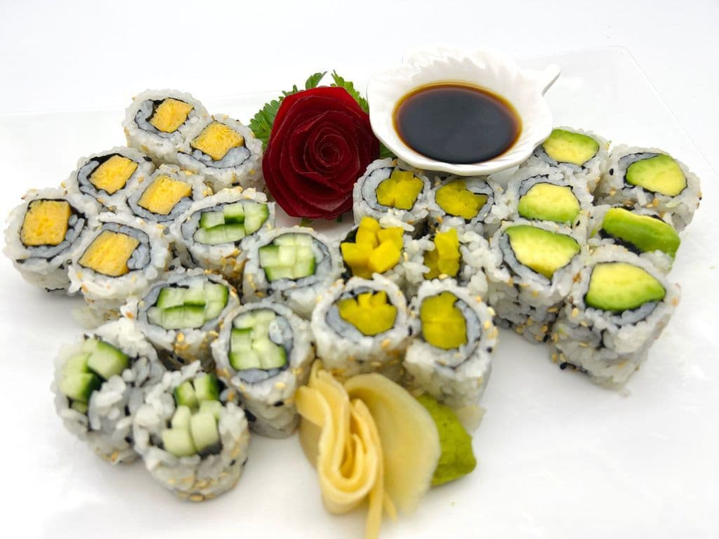 Combo végé Hoso Petis /Small Hoso vegetarian combo(24 Mcx/24 Pcs)