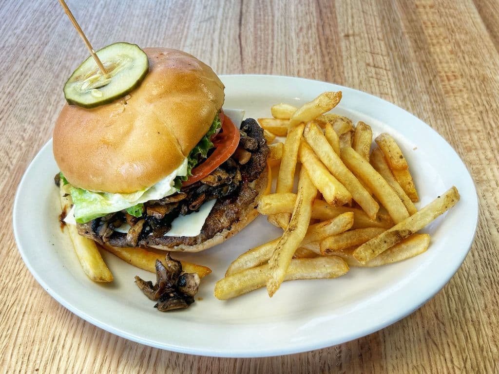 Mushroom and Jack Burger