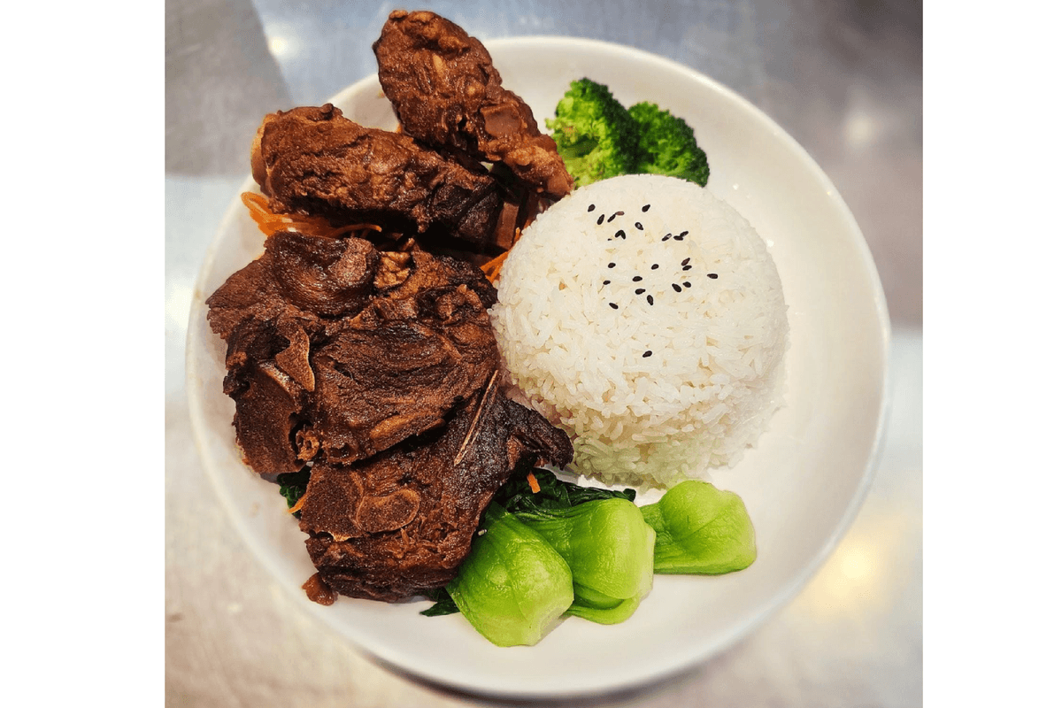 Rice with Spicy Beef Brisket 麻辣牛腩盖饭