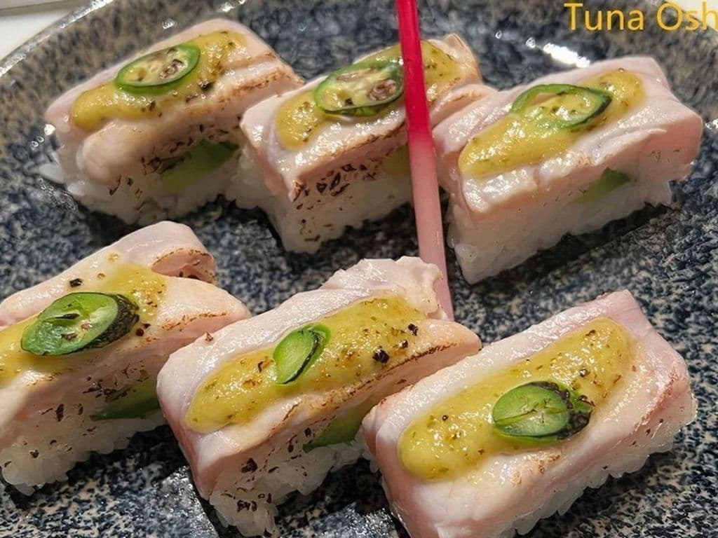 Tuna Shiso-Pesto Oshi