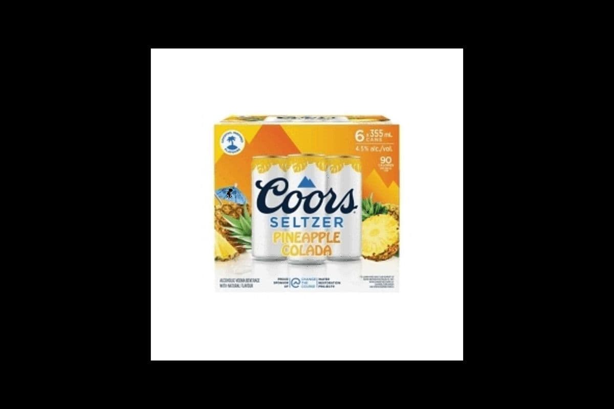 COORS SELTZER PINEAPPLE COLADA (6 x 355ML)