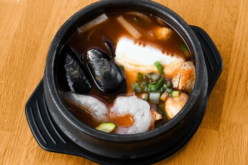 M3. Seafood Sundubu Stew (Seafood Sundubu Jjigae, 해물 순두부 찌개)