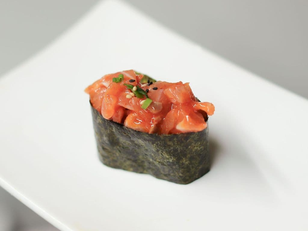 Spicy Salmon Nigiri