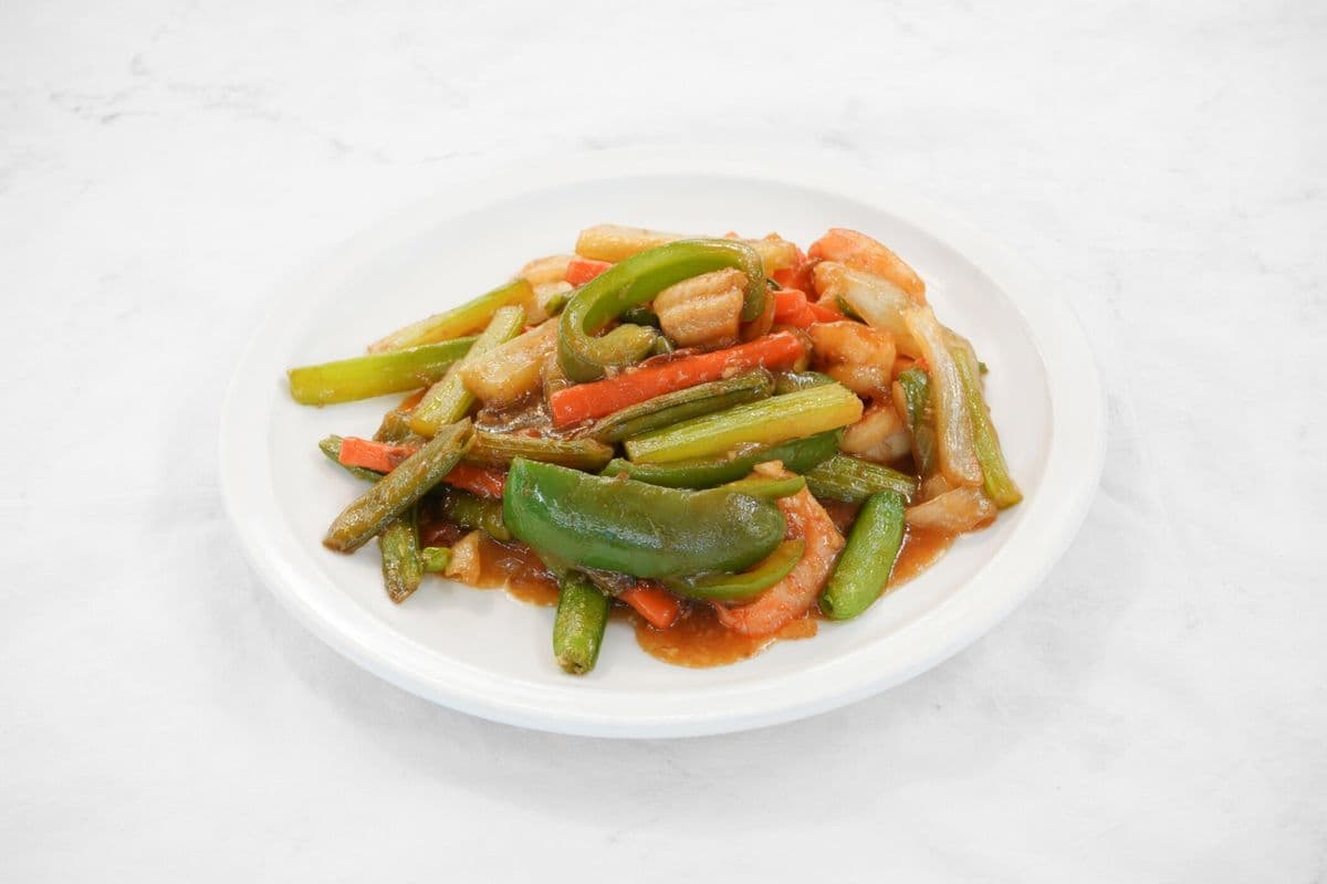 69. Stir Fried Shrimp with Snow Peas