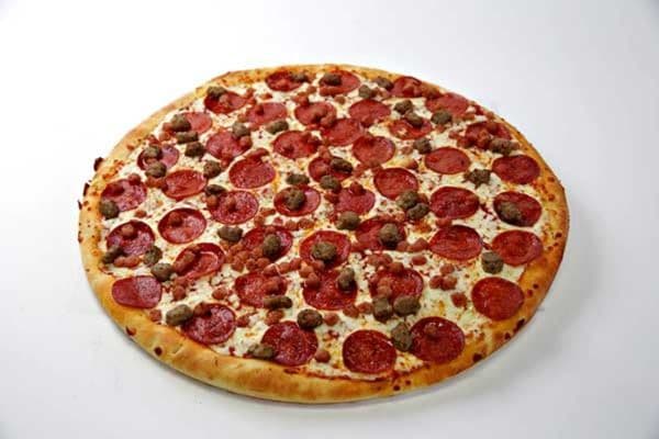16" X-Large Half Tandoori Chicken and Half Butter Chicken Pizza with One Creamy Garlic DIp