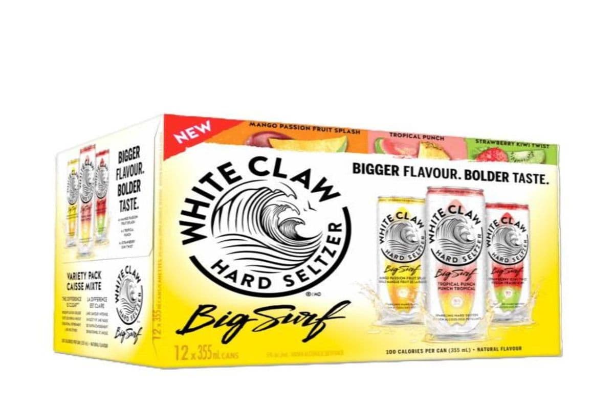 WHITE CLAW BIG SURF VARTY-12PK (12 x 12*355ML )