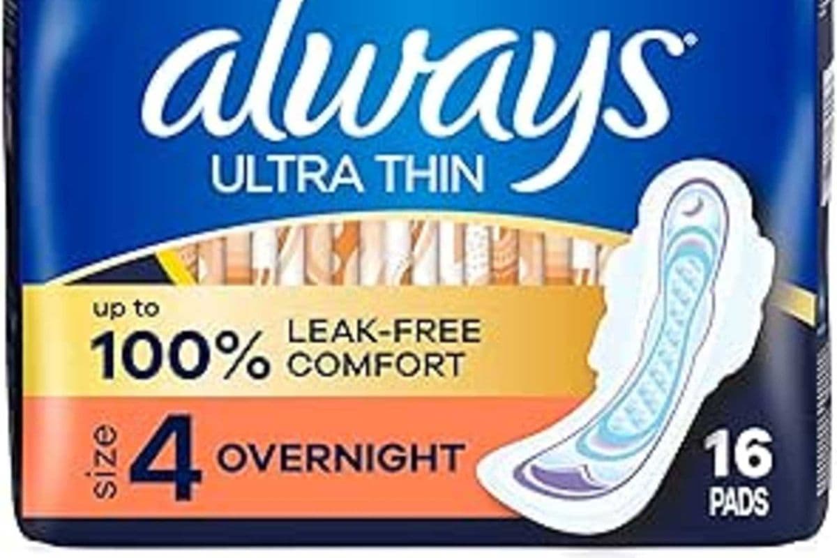always ultra thin overnight size 4 (16 pads)