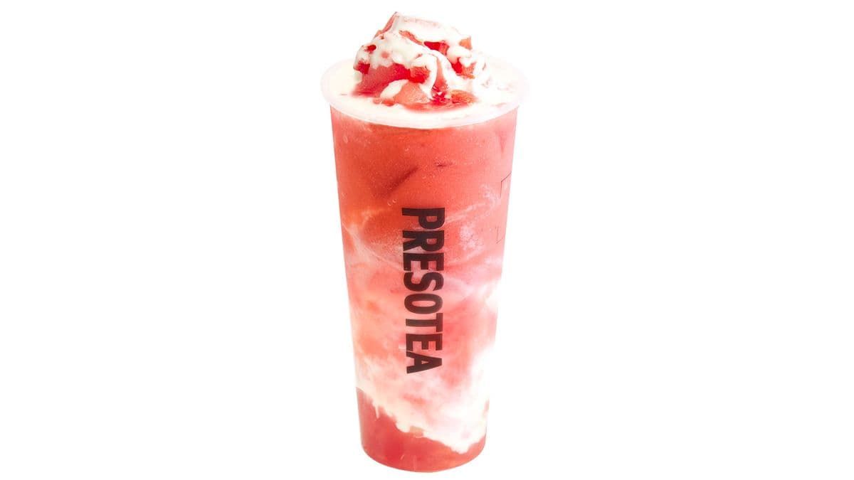 Watermelon Cheese Cloud / Frappé glacé mousse au fromage au melon d'eau
