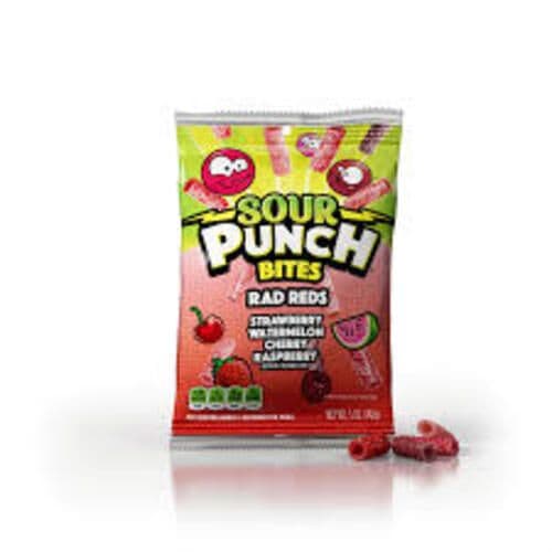 Sour Punch Morsures Bonbons Rouges 142g/ Sour Punch Bites Rad Reds 142g