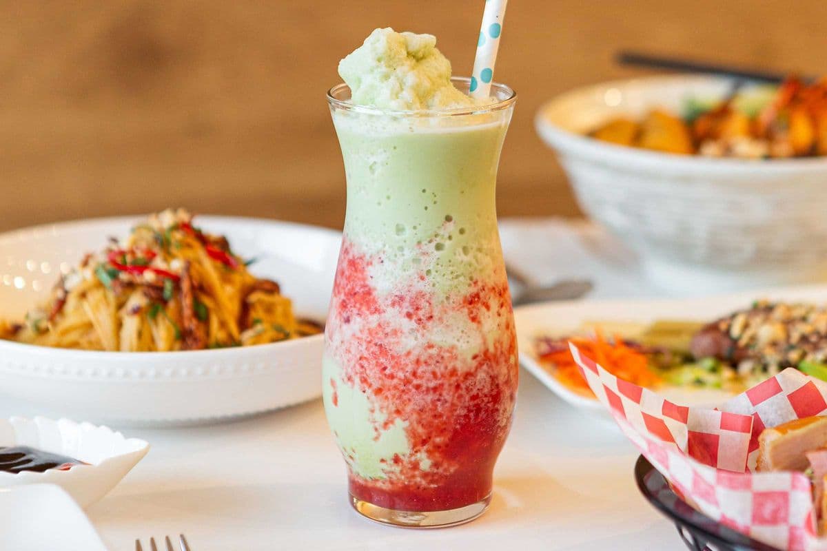 71. Strawberry Matcha Smoothie