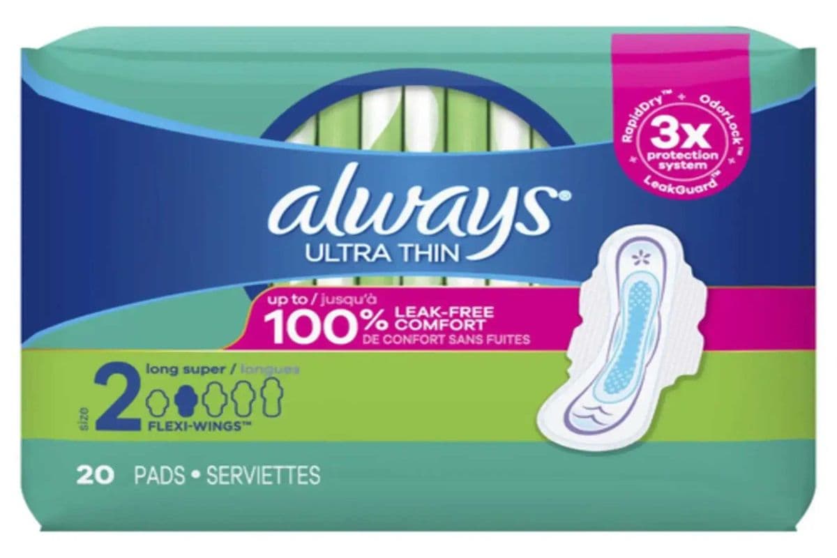 Always Ultra Thin sanitary pads 20 count