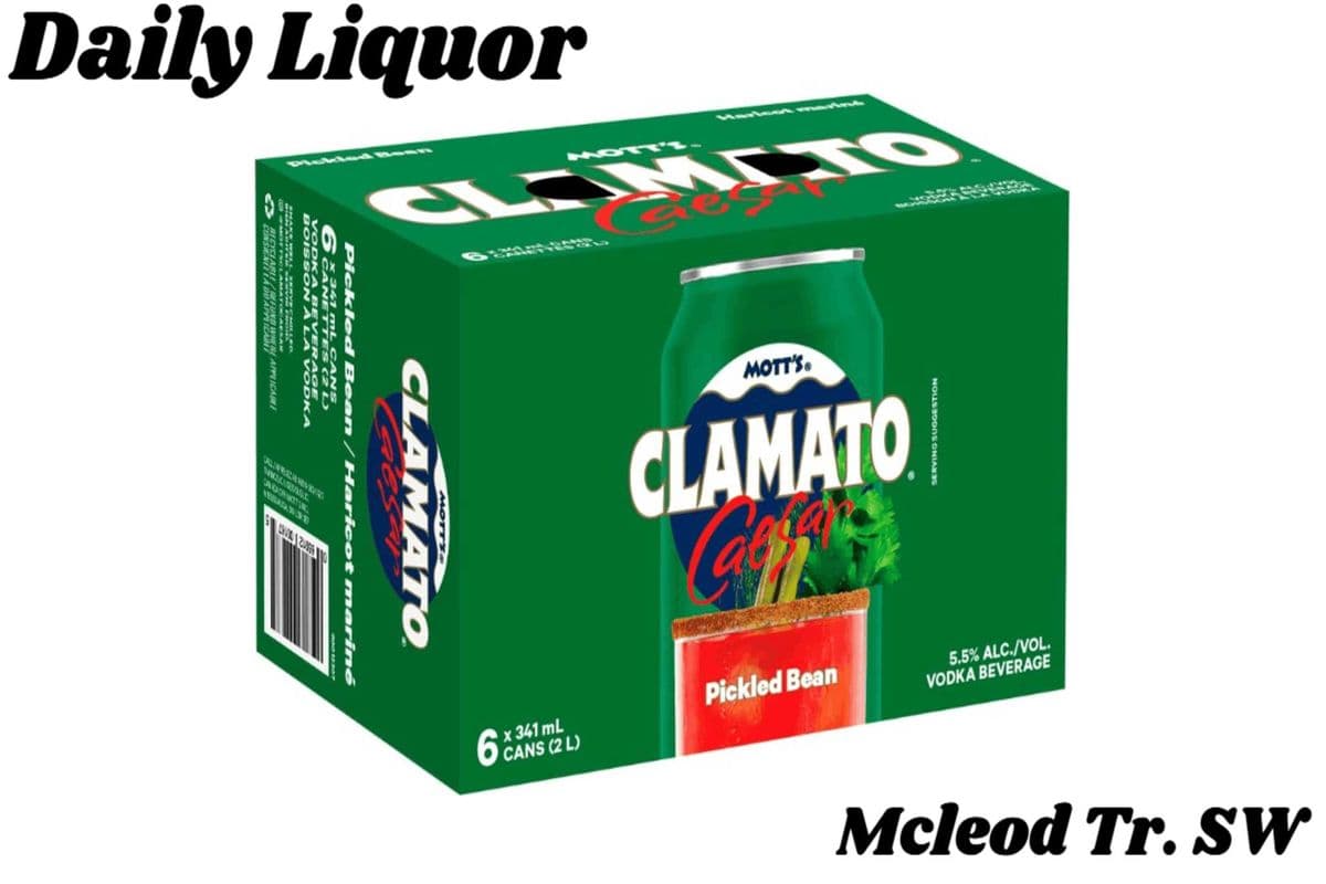 MOTT'S CLAMATO CAESAR PICKLED BEAN 6 CANS (1 x 341ML)