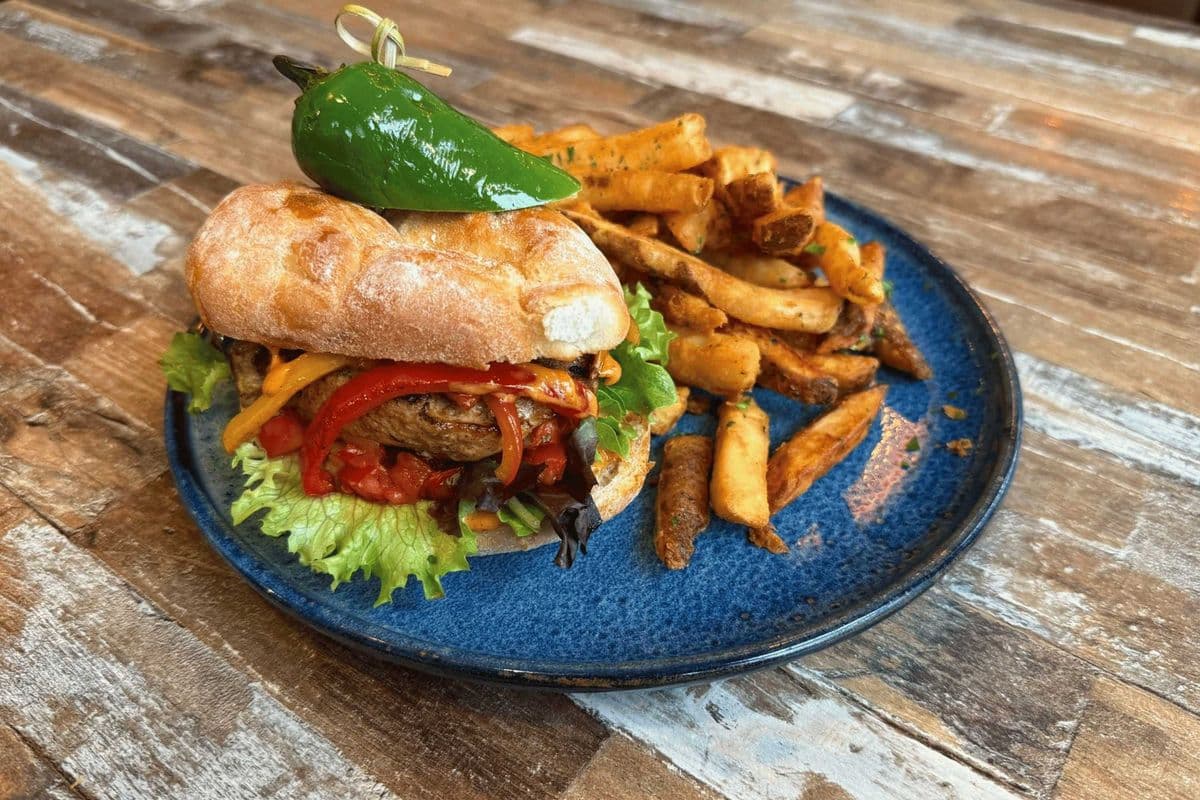 Cajun Chicken Burger (Expect Spice) (Gluten Conscious with Modifications | Cross contamination will occur)