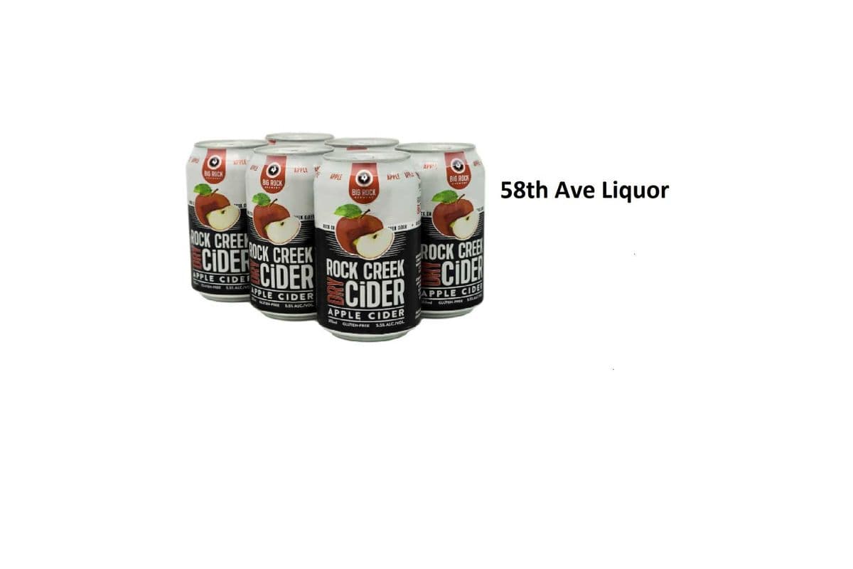 ROCK CREEK DRY APPLE CIDER 6 CANS (1 x 6x355ML)