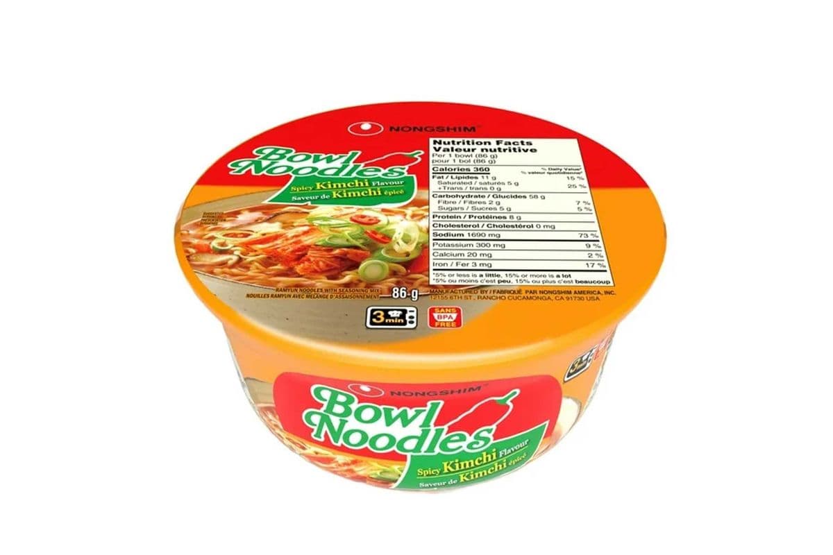Bowl noodle Spicy kimchi