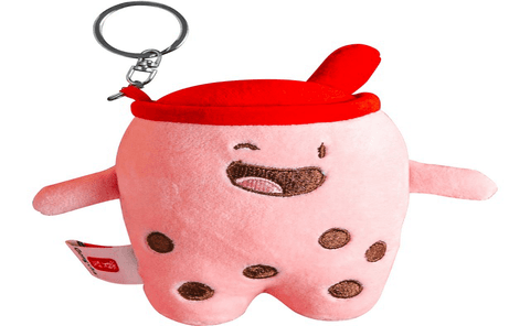 Plushie keychain Strawberry milk tea