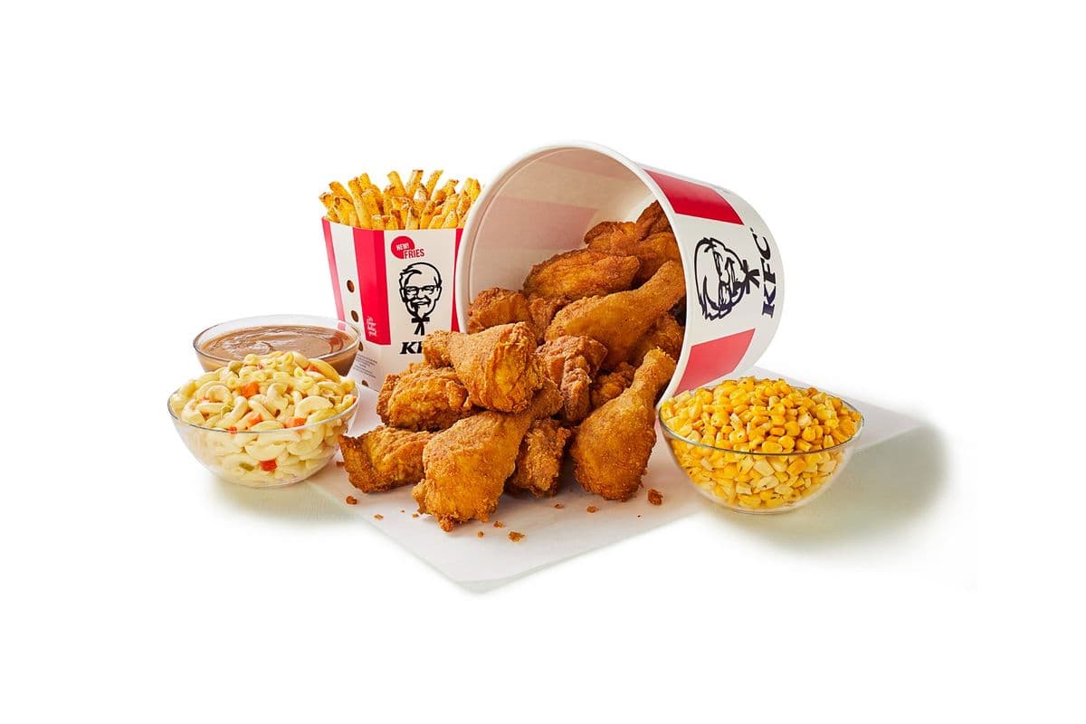 Original Chicken Bucket (14 pcs) and Four Large Sides
