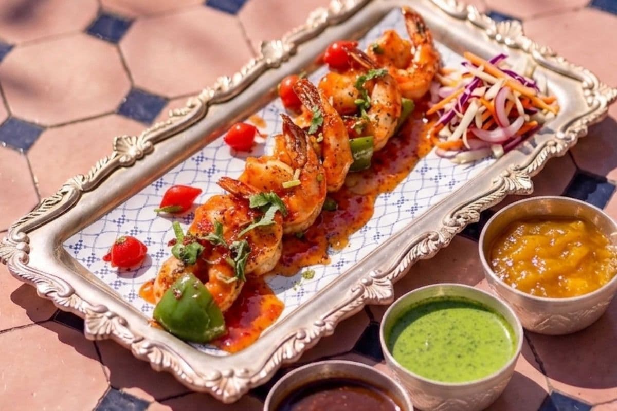 SWEET AND SPICY PRAWNS [ 5 big pieces ]