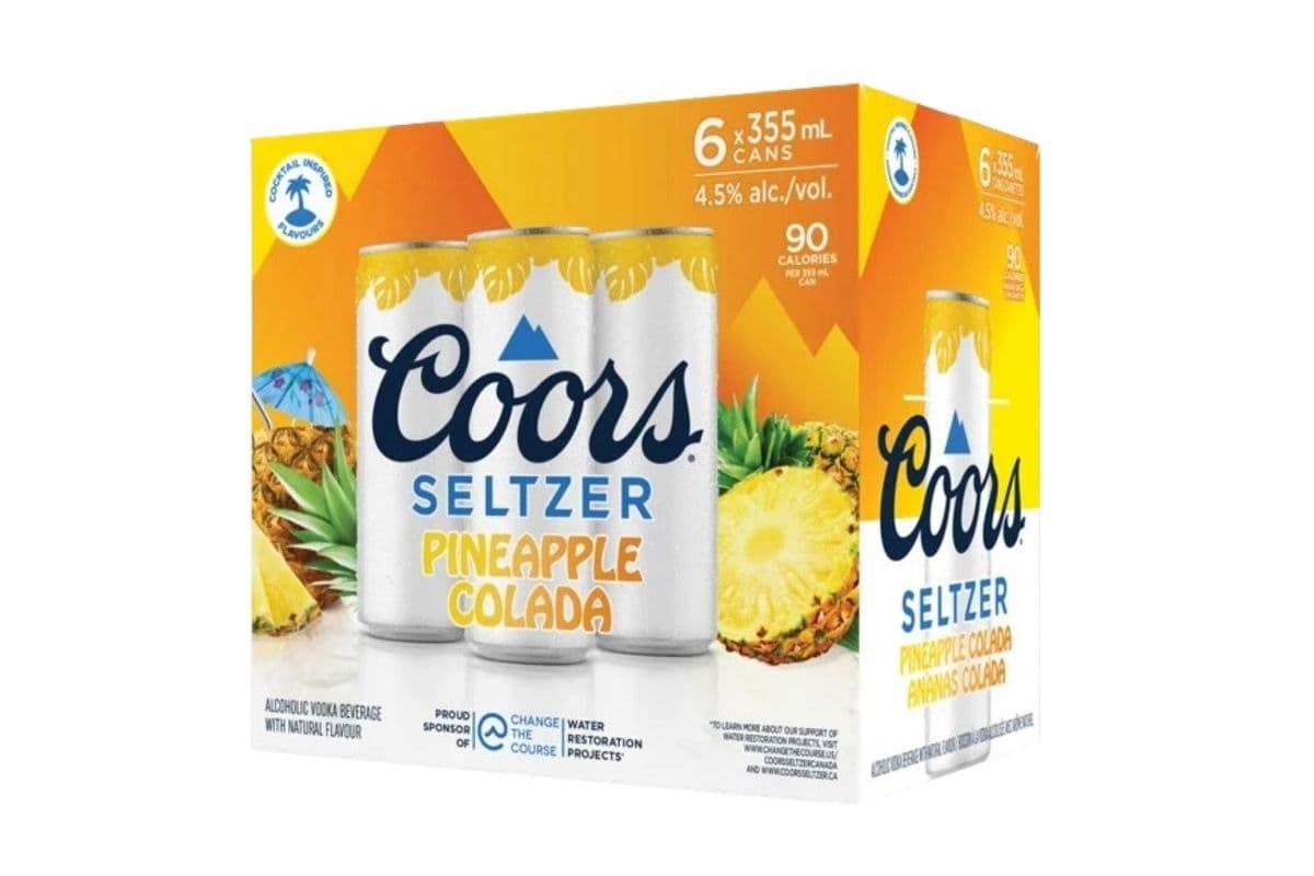 COORS SELTZER PINEAPPLE COLADA 6PK (1 x 6 PACK )