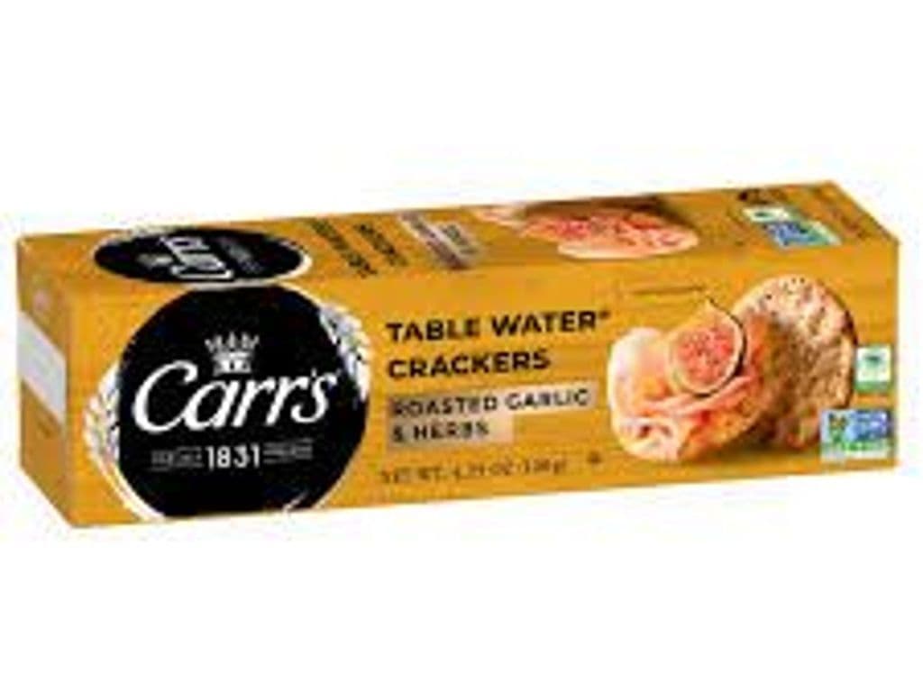 CARRS TABLE CRACKER HERB & GARLIC 125G