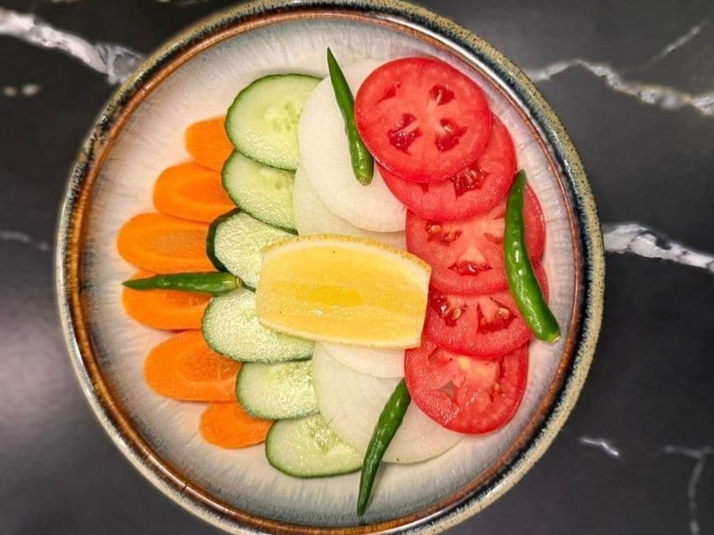 Sliced Indian Salad