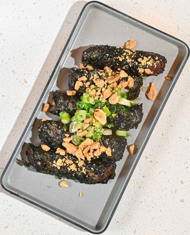 K11. Grilled Beef in Betel Leaf