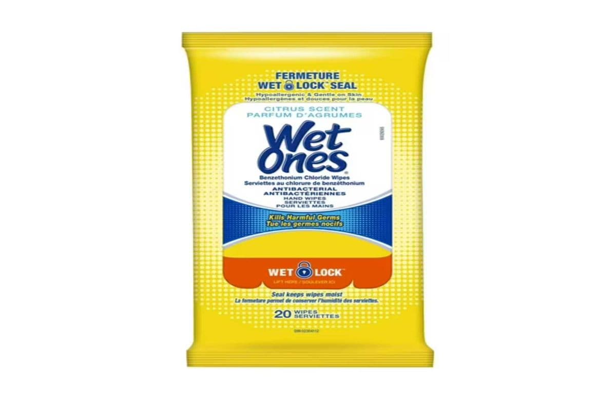 Wet Ones Antibacterial wipes 20