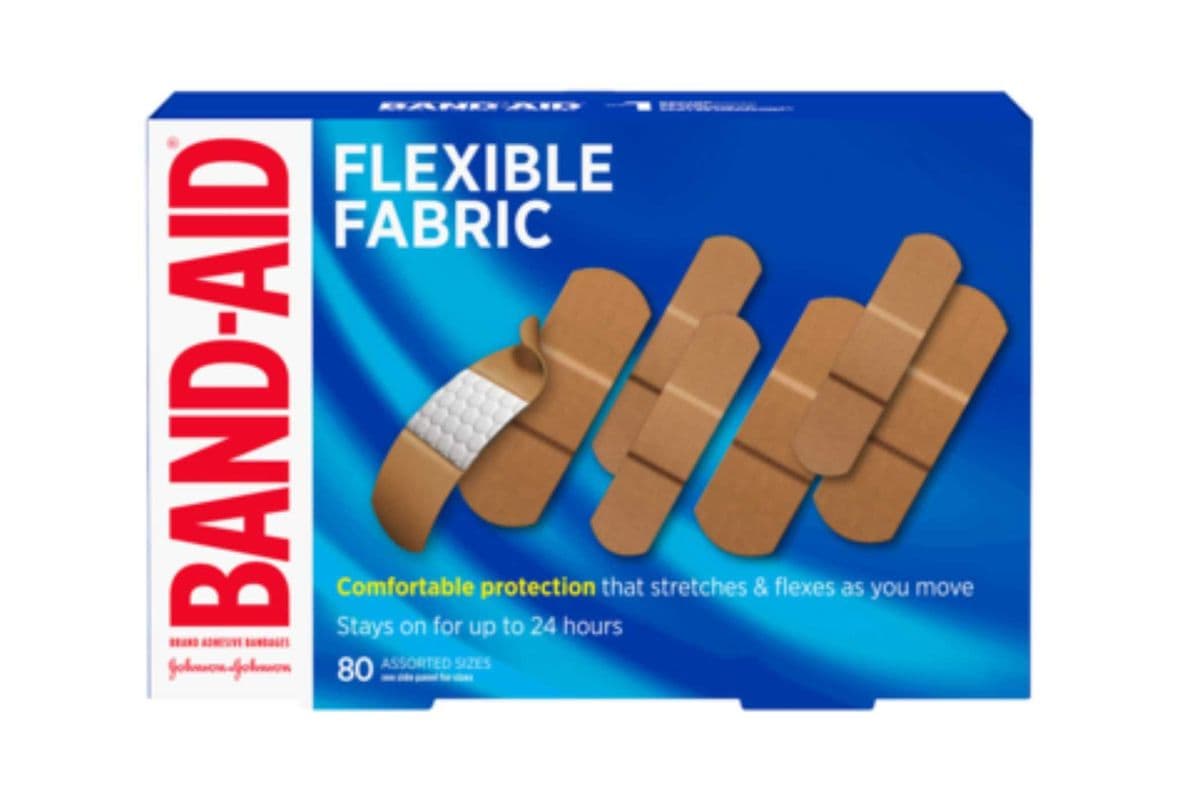 BAND-AID® Flexible Fabric Bandages (80 pcs)