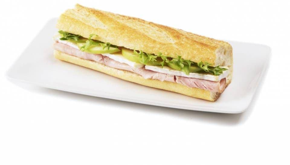 Jambon, brie & pomme / Ham, brie & apple sandwich