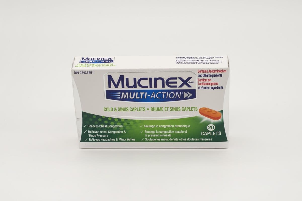 Mucinex Cold and Sinus Caplets (20 ct)