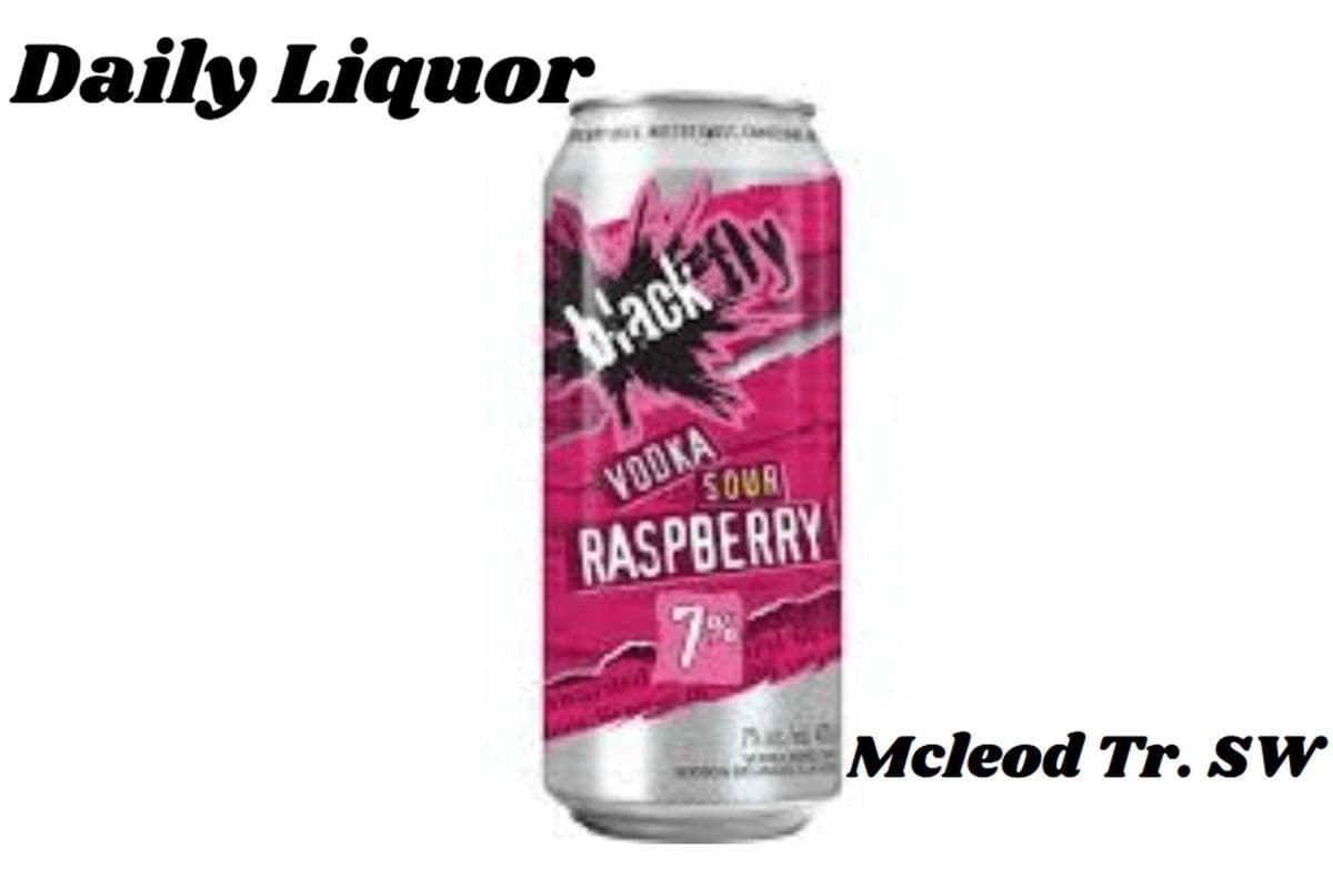 BLACK FLY VODKA SOUR RASPBERRY 473 ML (1 x 473 ML)