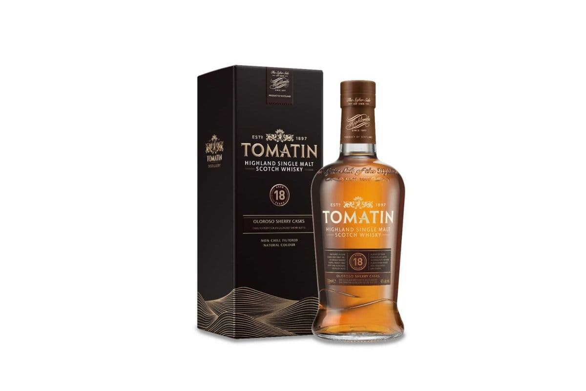 Tomatin 18 Year Oloroso Sherry Casks (750ml) *Highland Single Malt Scotch* (1 x 750ml)